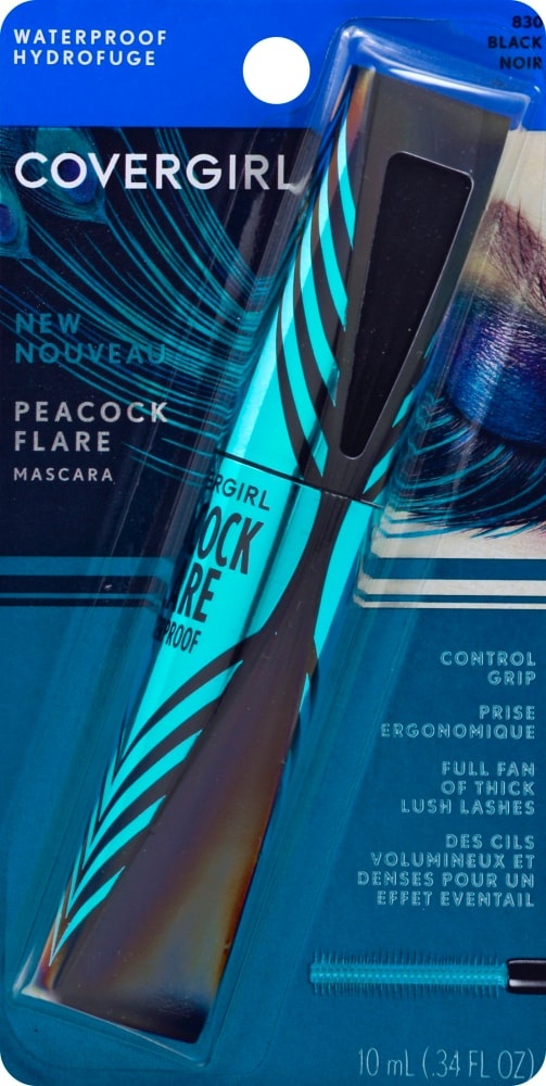 slide 1 of 6, Covergirl Peacock Flare Mascara WPF 835 Black Brown, 0.3 fl oz