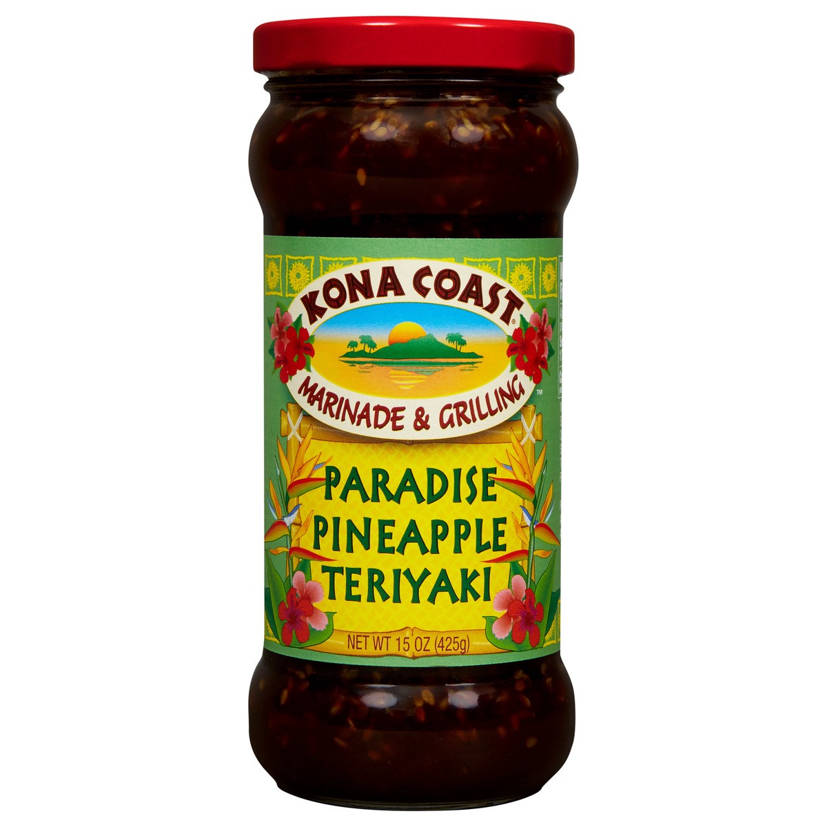 slide 1 of 7, Kona Coast Paradise Pineapple Teriyaki Marinade & Grilling Sauce, 15 oz, 15 oz