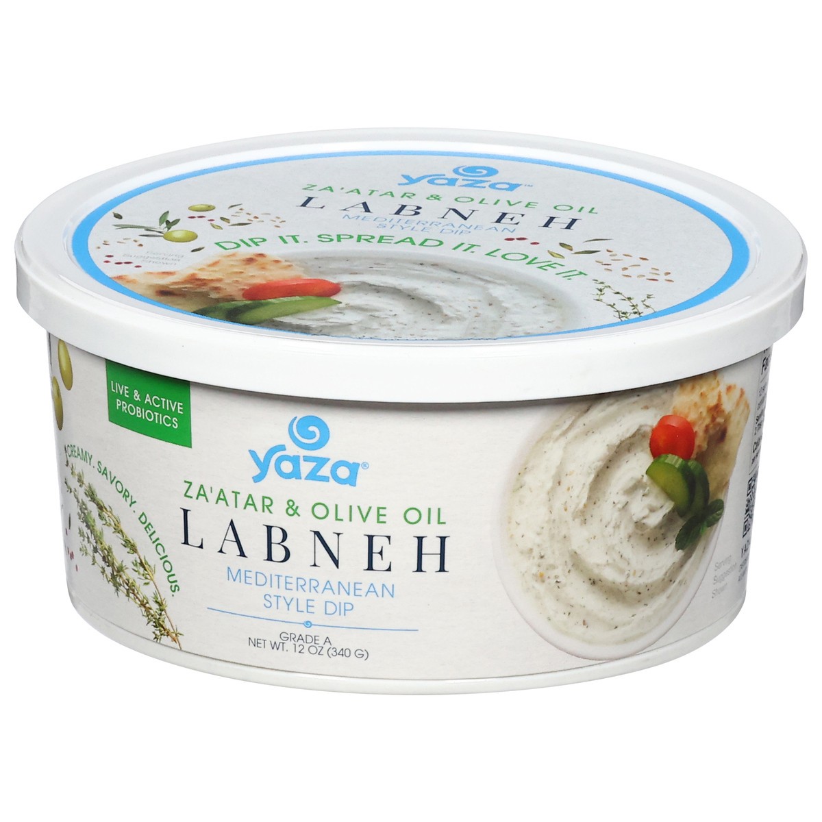 slide 8 of 13, Yaza Za'atar & Olive Oil Labneh 12 oz, 12 oz