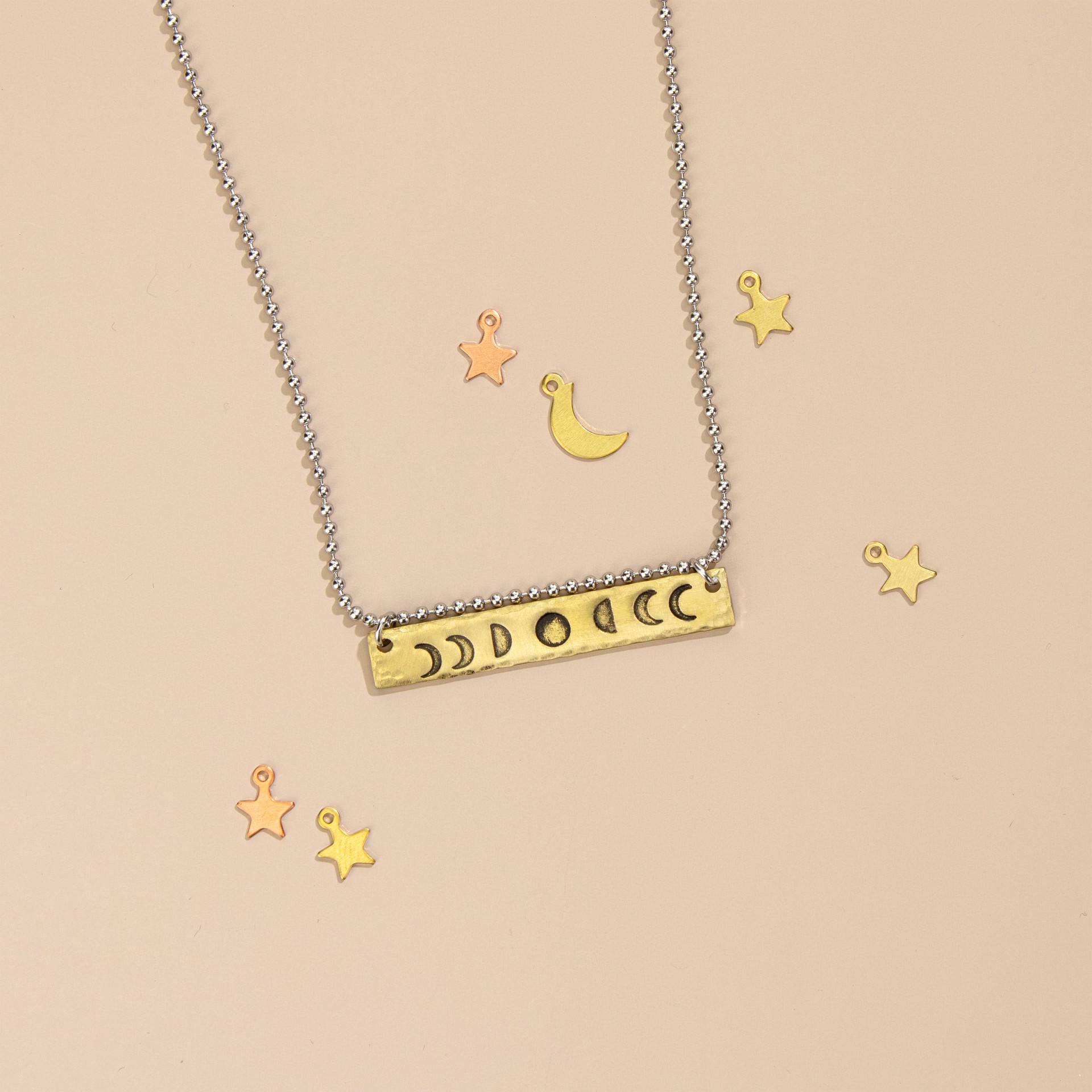 slide 2 of 5, Impressart 3mm & 4mm Celestial Metal Stamps Pack, 3 mm