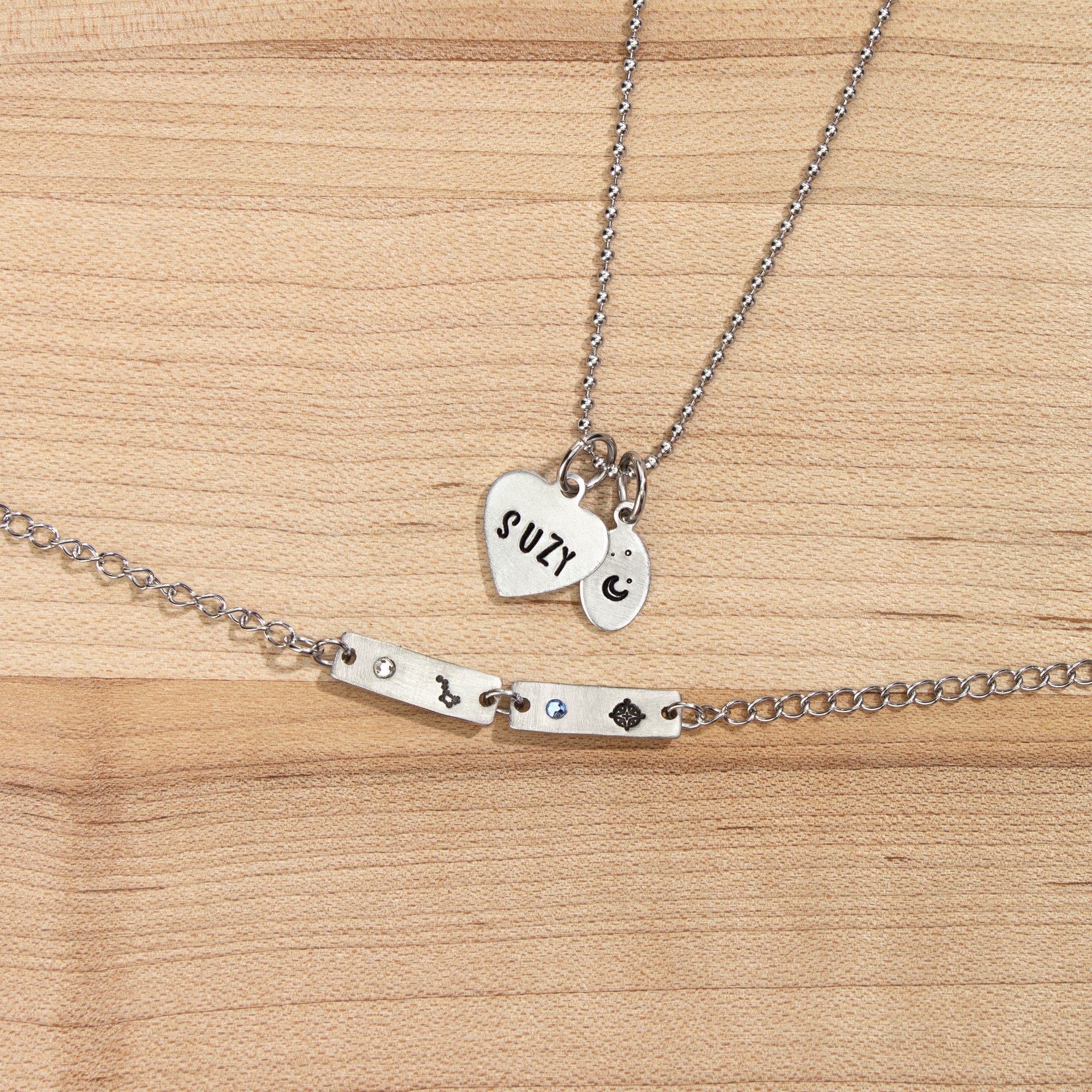 slide 3 of 5, Impressart 3mm & 4mm Celestial Metal Stamps Pack, 3 mm