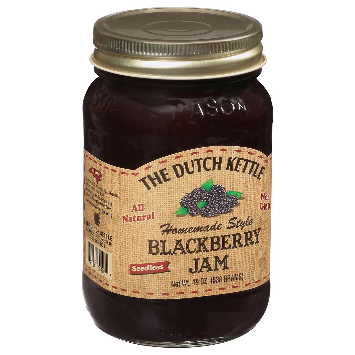 slide 4 of 9, The Dutch Kettle Homemade Style Blackberry Jam 19 oz, 19 oz