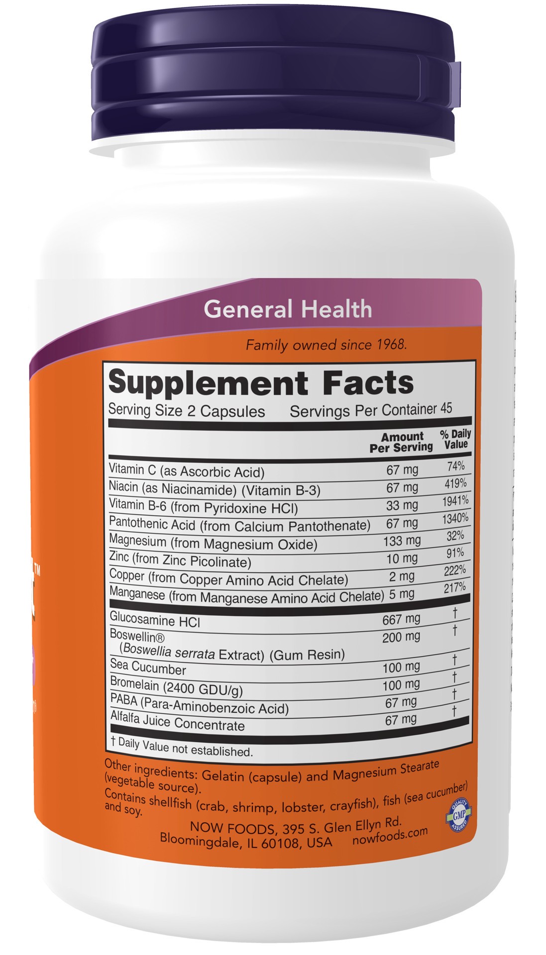 slide 3 of 4, NOW Supplements Joint Support - 90 Capsules, 90 ct