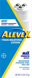 Alevex Menthol Max Strength Pain Relieving Lotion 2.5 oz Box