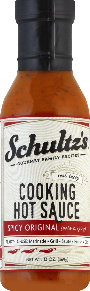 slide 2 of 2, Schultz's Spicy Original Cooking Hot Sauce, 13 oz