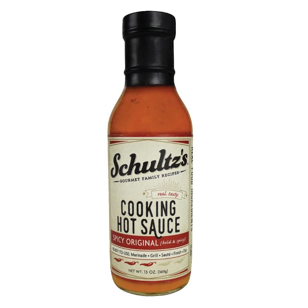 slide 1 of 2, Schultz's Spicy Original Cooking Hot Sauce, 13 oz