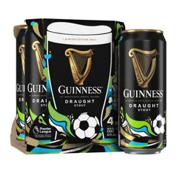Guinness Draught Stout Beer, 4 - 14.9 fl oz Cans