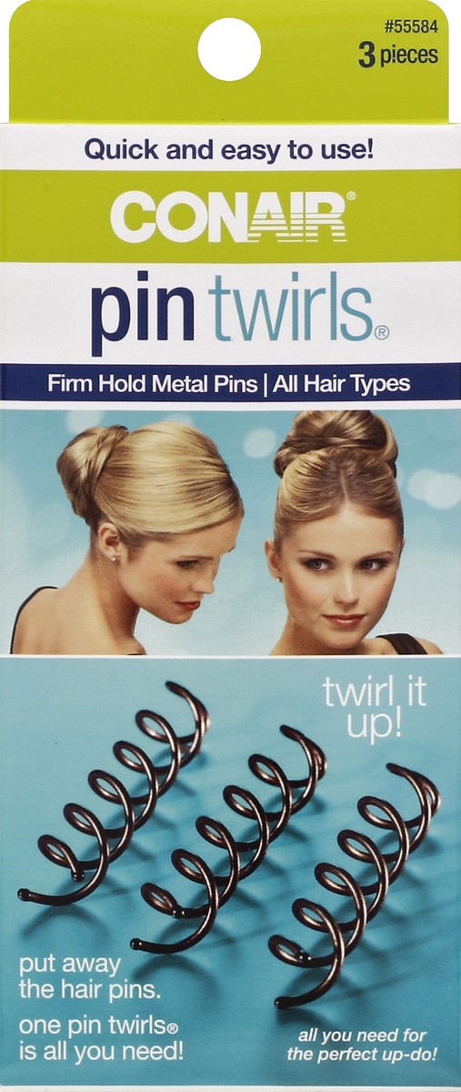 slide 4 of 4, Conair Hair Pin Twirls, 3 ct