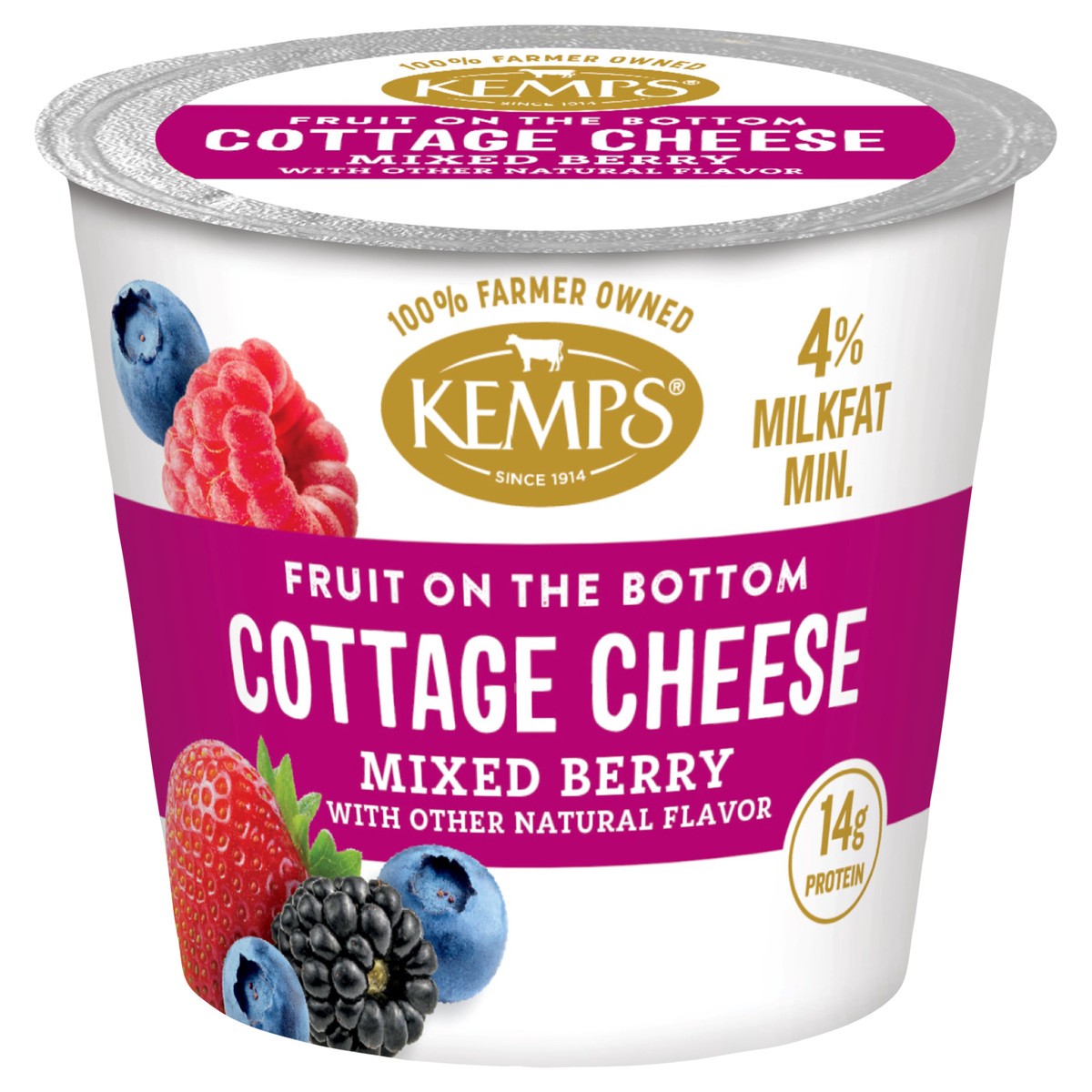 slide 5 of 5, Kemps Mixed Berry Cottage Cheese - 5.3 Oz, 5.3 oz