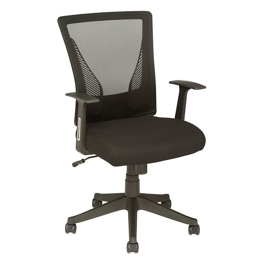 slide 1 of 9, Brenton Studio Radley Mid-Back Task Chair, Black, 1 ct