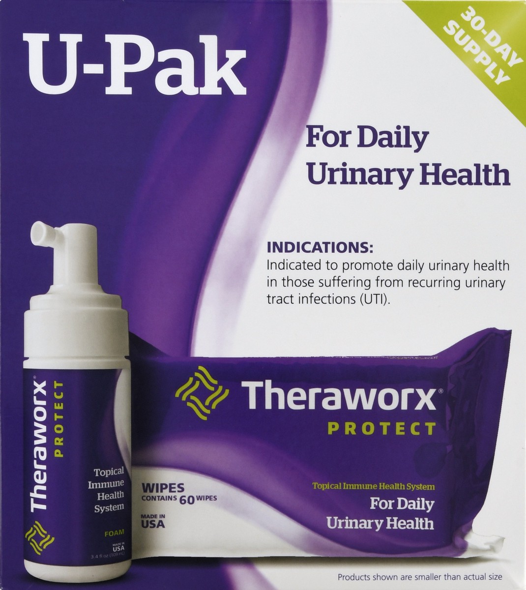 slide 9 of 9, U Pak Theraworx Protect Foam/Wipes 1 ea, 1 ct