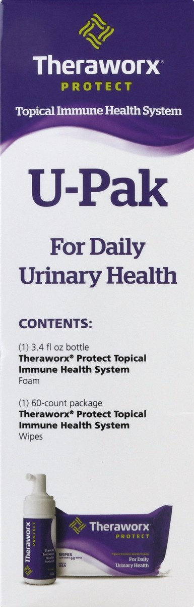 slide 2 of 9, U Pak Theraworx Protect Foam/Wipes 1 ea, 1 ct