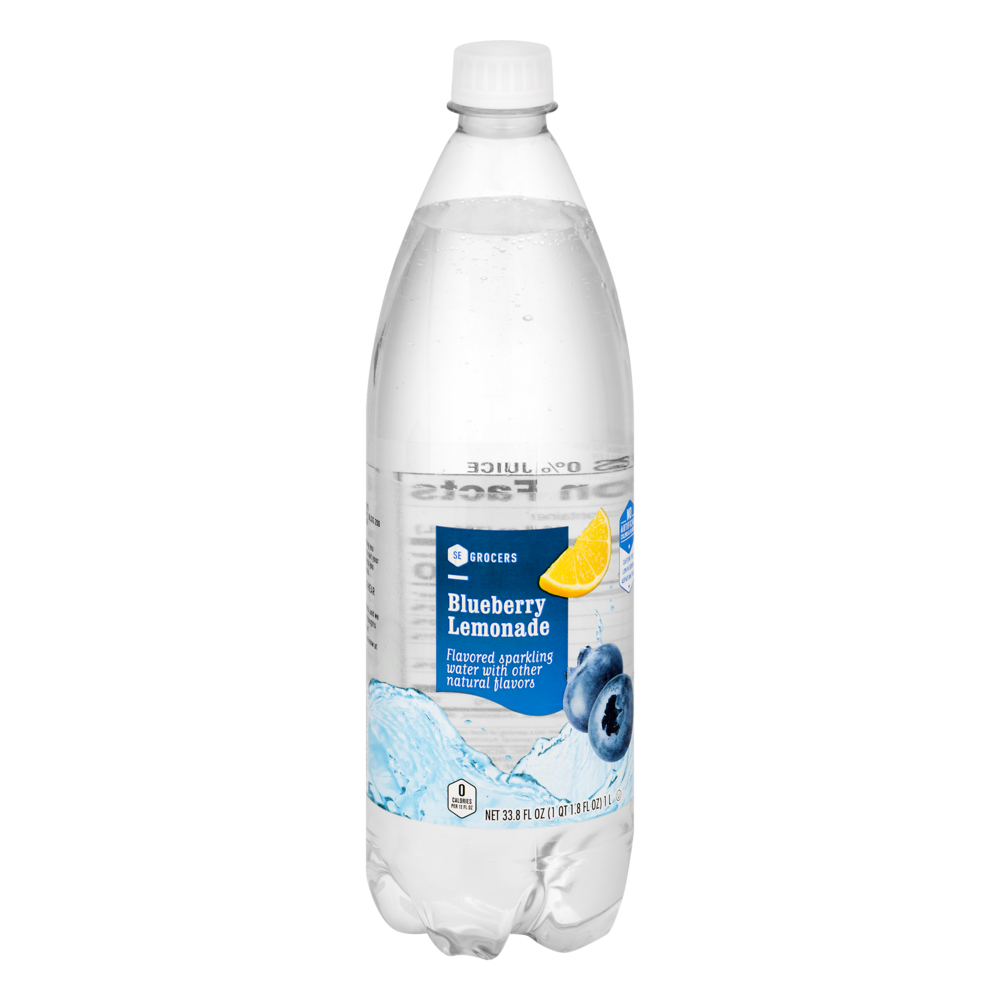 slide 1 of 1, SE Grocers Flavored Sparkling Water Blueberry Lemonade, 1 liter