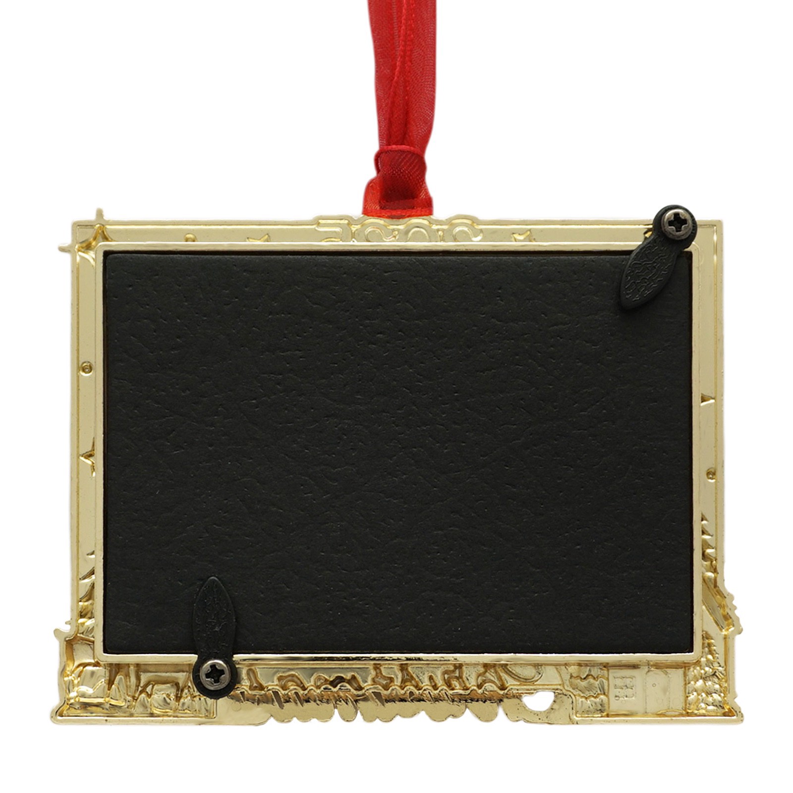 slide 2 of 3, 2" X 3" Gold Merry Christmas Metal Ornament Frame By Studio Decor, 2 in x 3 in