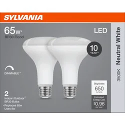 Sylvania BR30 65 Watt LED Neutral White Dimmable Bulb