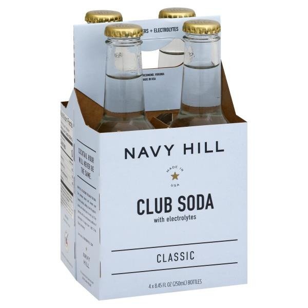 slide 1 of 1, Navy Hill Club Soda, with Electrolytes, Classic, 1 ct