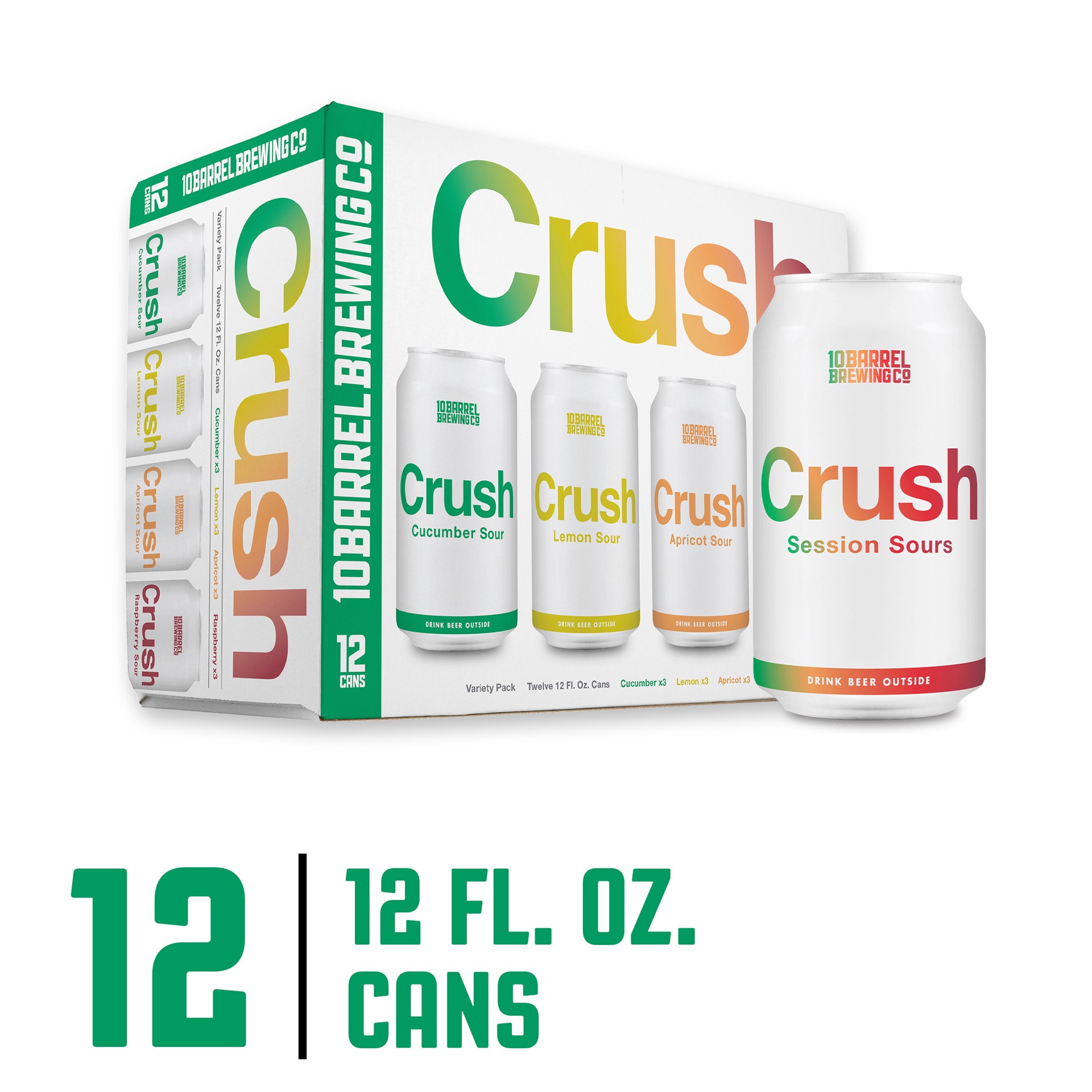 slide 3 of 3, 10 Barrel Brewing Co. Crush Variety Pack, 12Pk, 12 ct