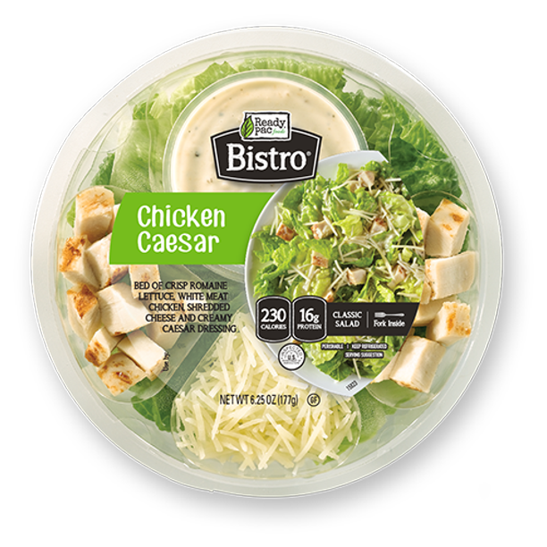 slide 1 of 13, Ready Pac Bistro Chicken Caesar with Creamy Caesar Dressing - 6.25 oz., 6.25 oz