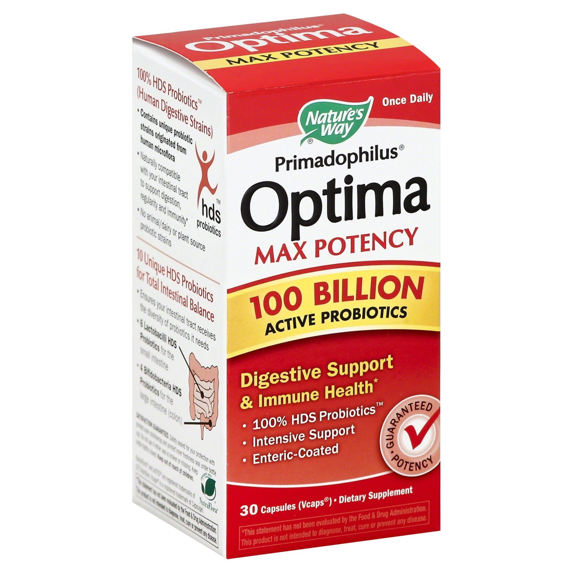 slide 1 of 3, Nature's Way Primadophilus Optima Max Potency Capsules, 30 ct