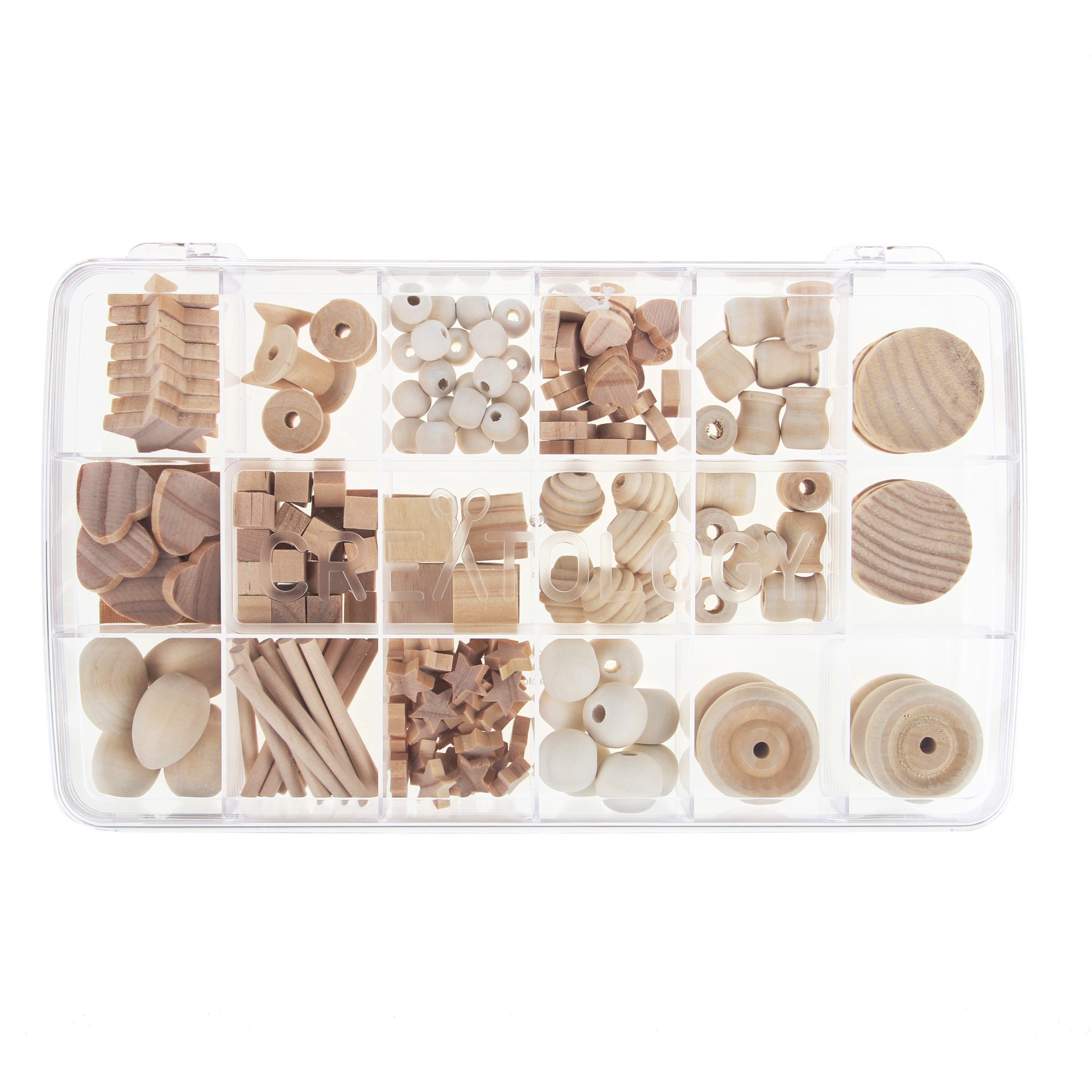 slide 4 of 5, Wood Crafting Assortment Kit By Creatology, 11.4 in x 6.7 in x 1.77 in