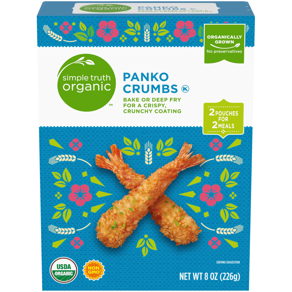 slide 1 of 1, Simple Truth Organic Panko Bread Crumbs, 8 oz