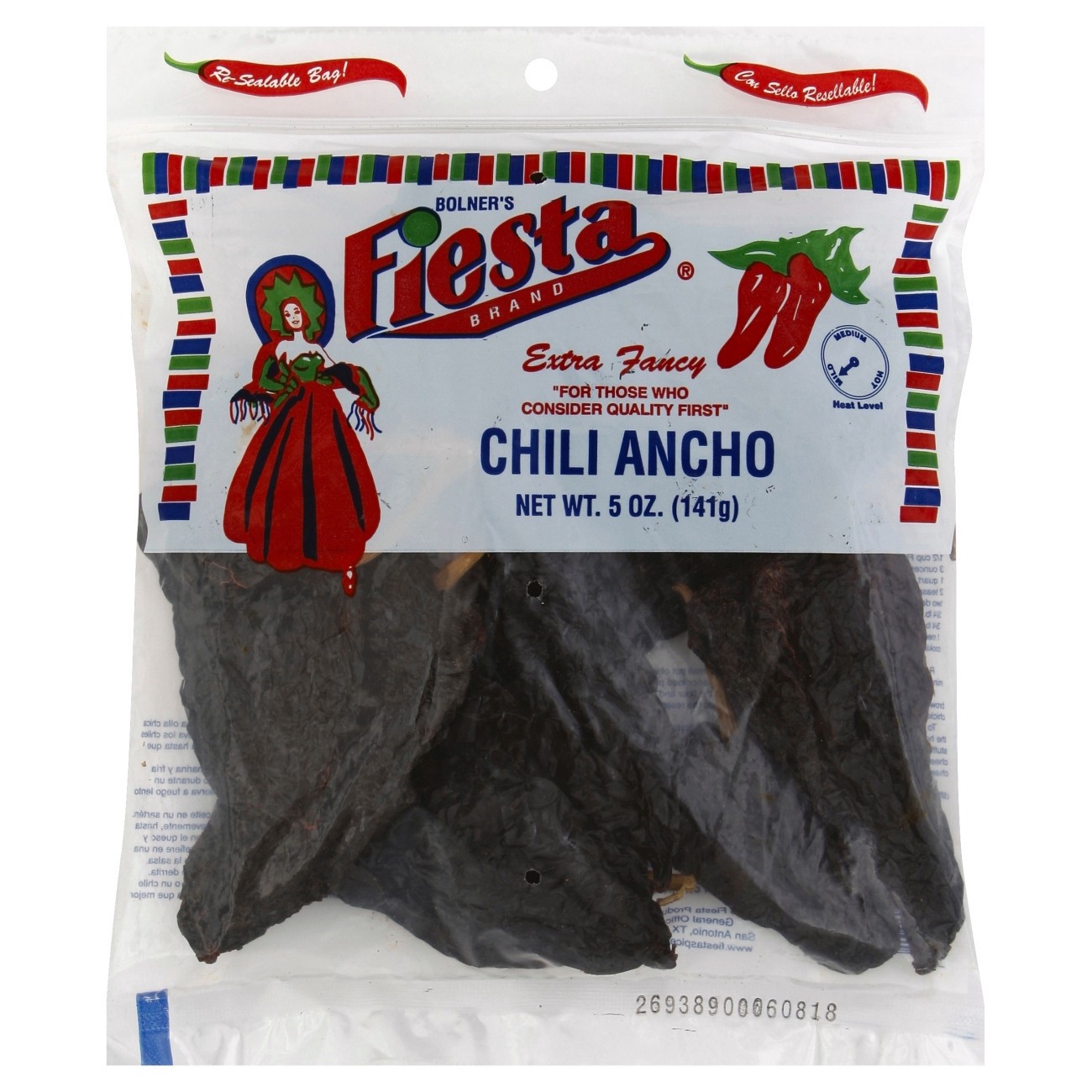 slide 1 of 3, Bolner's Fiesta Chili Ancho, 5 oz