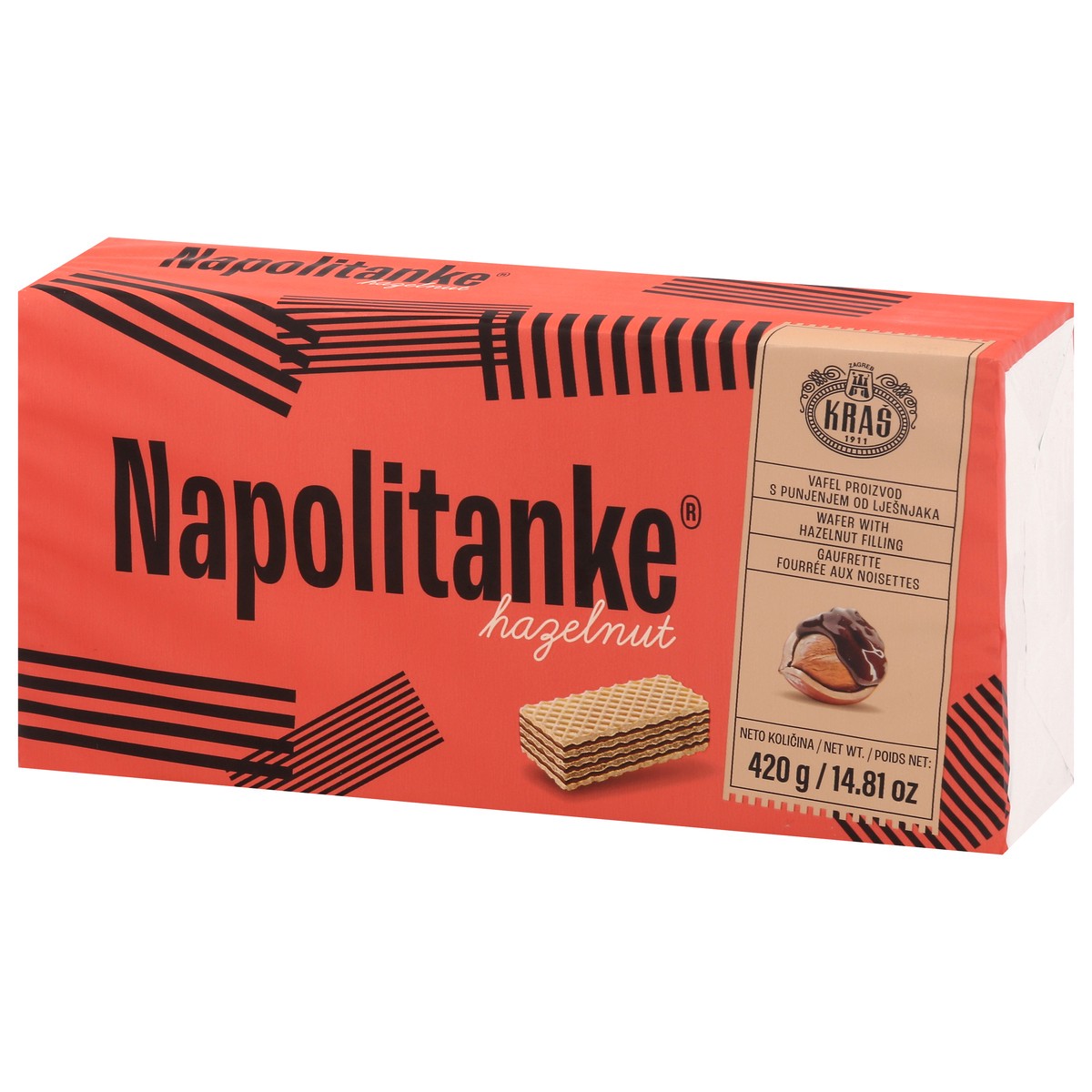 slide 3 of 4, Napolitanke Wafer with Hazelnut Filling 14.81 oz, 14.81 oz