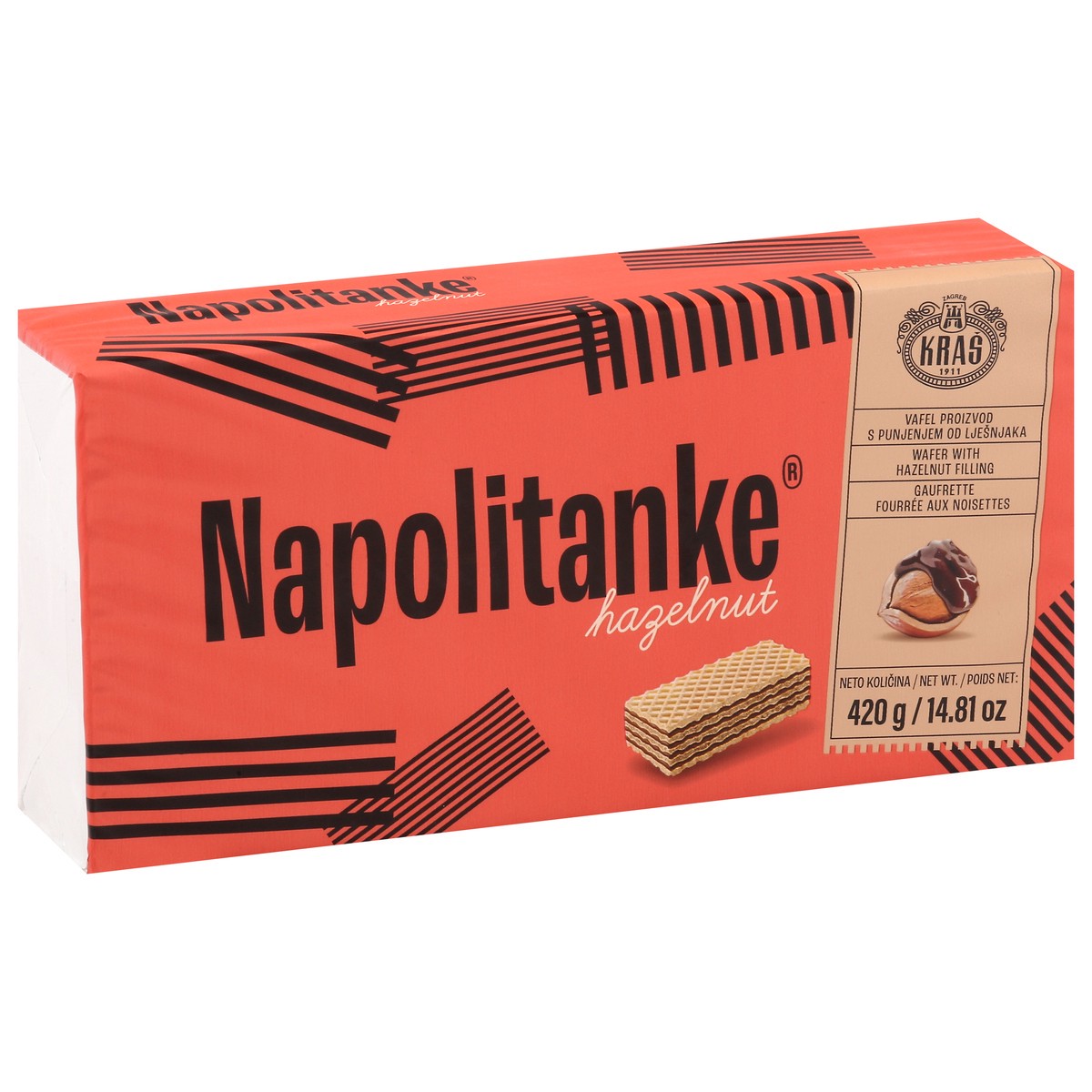 slide 4 of 4, Napolitanke Wafer with Hazelnut Filling 14.81 oz, 14.81 oz
