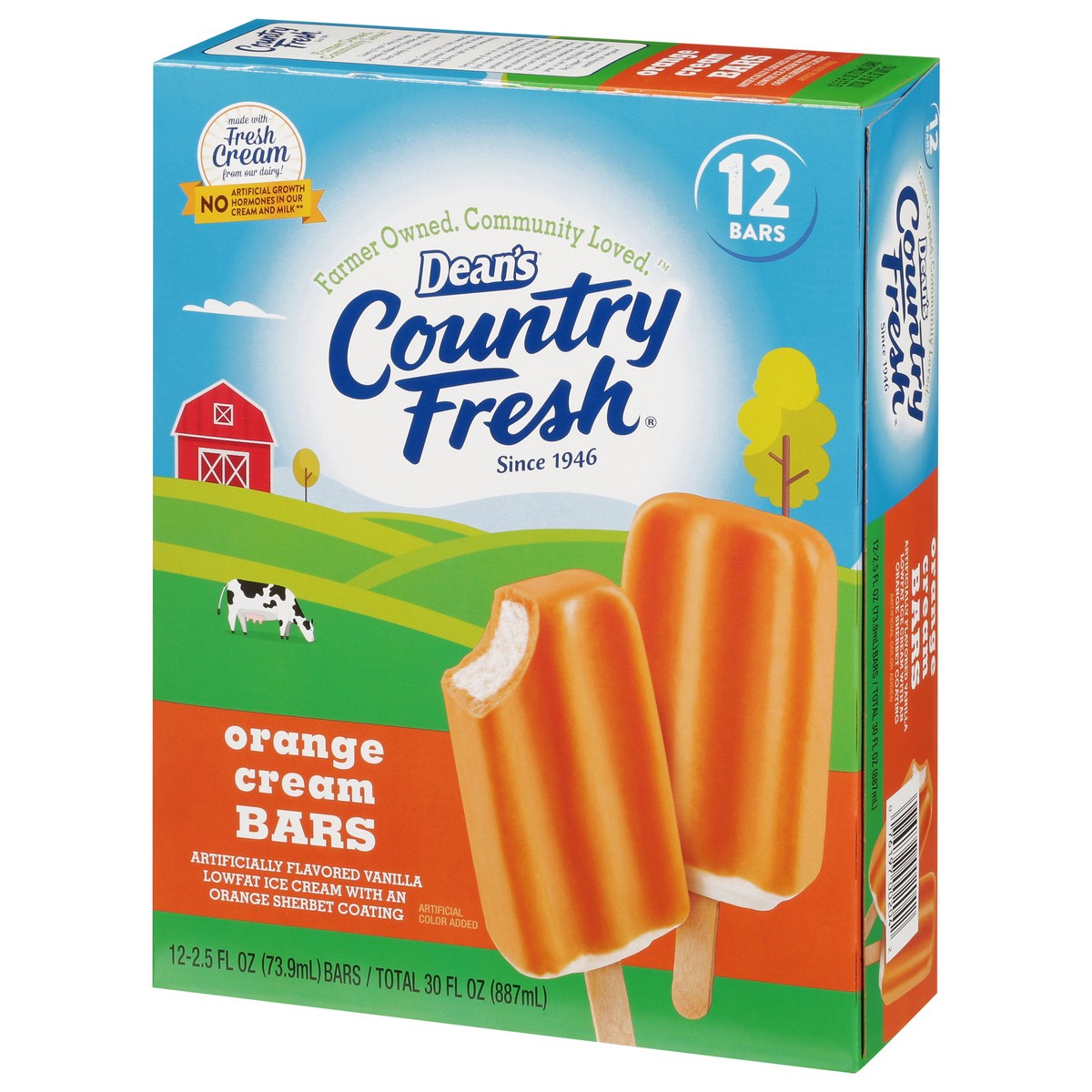 slide 11 of 13, Country Fresh Orange Cream Bars, 12 ct