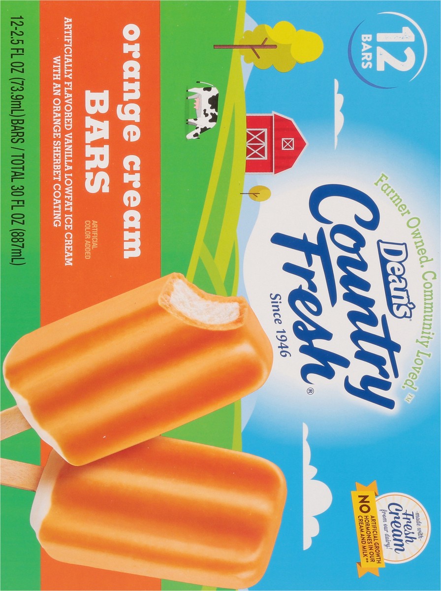 slide 12 of 13, Country Fresh Orange Cream Bars, 12 ct