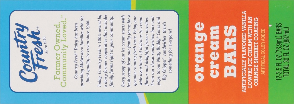 slide 4 of 13, Country Fresh Orange Cream Bars, 12 ct