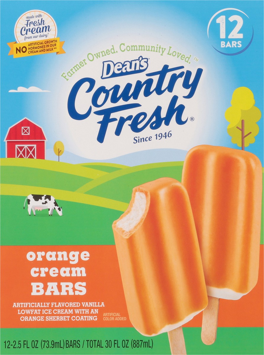 slide 10 of 13, Country Fresh Orange Cream Bars, 12 ct