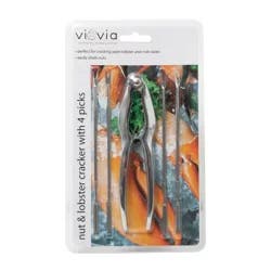 Viovia SS Nut & Lobster Cracker with 4 Picks