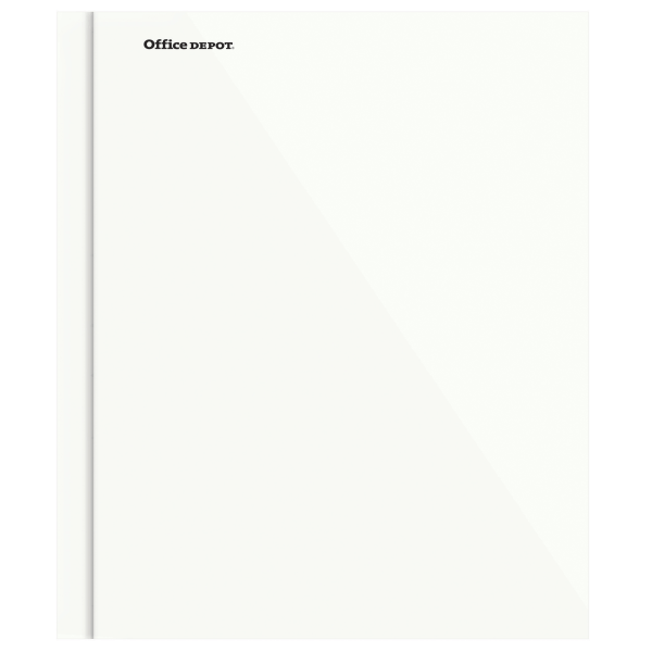 slide 1 of 2, Office Depot Brand Laminated 3-Prong Paper Folder, Letter Size, White, 1 ct