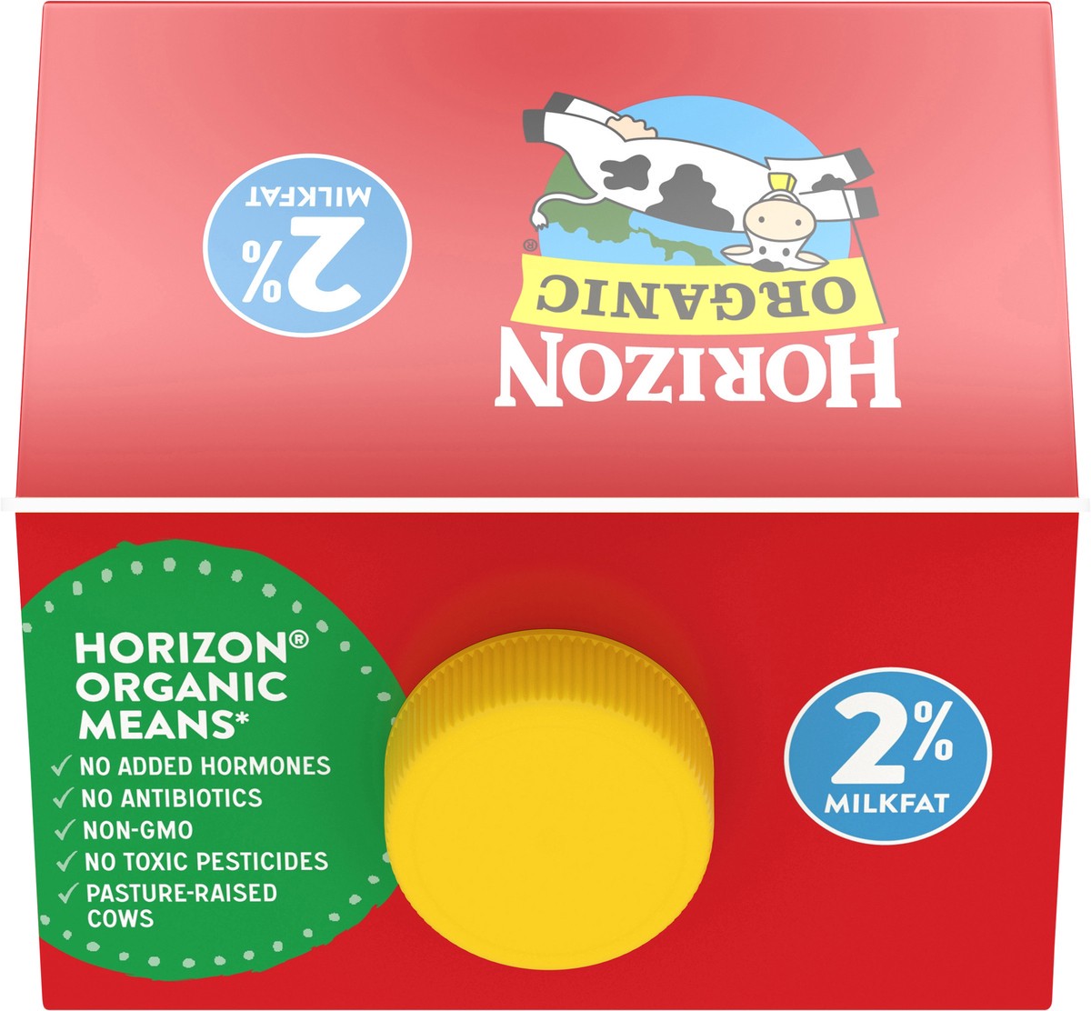 slide 4 of 12, Horizon Organic DHA Omega-3 Milk, DHA 2 Percent Milk, 64 FL OZ Half Gallon Carton, 64 fl oz