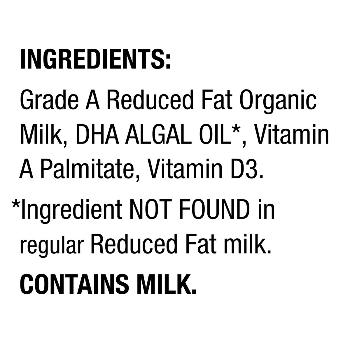 slide 8 of 12, Horizon Organic DHA Omega-3 Milk, DHA 2 Percent Milk, 64 FL OZ Half Gallon Carton, 64 fl oz