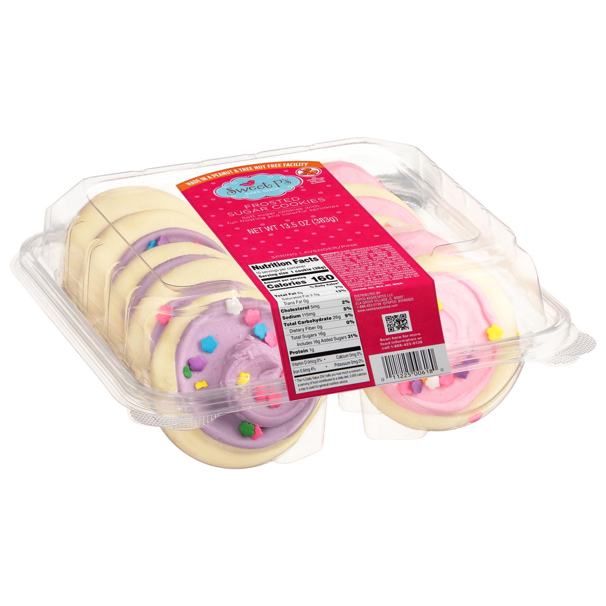 slide 2 of 9, Sweet P's Bake Shop Spring Lavender/Pink Frosted Sugar Cookies 13.5 oz, 13.5 oz