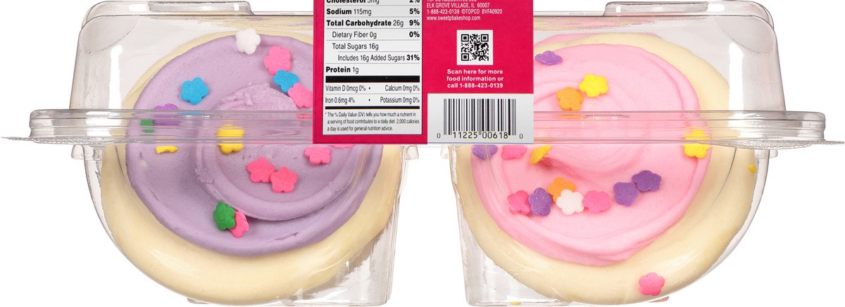 slide 4 of 9, Sweet P's Bake Shop Spring Lavender/Pink Frosted Sugar Cookies 13.5 oz, 13.5 oz