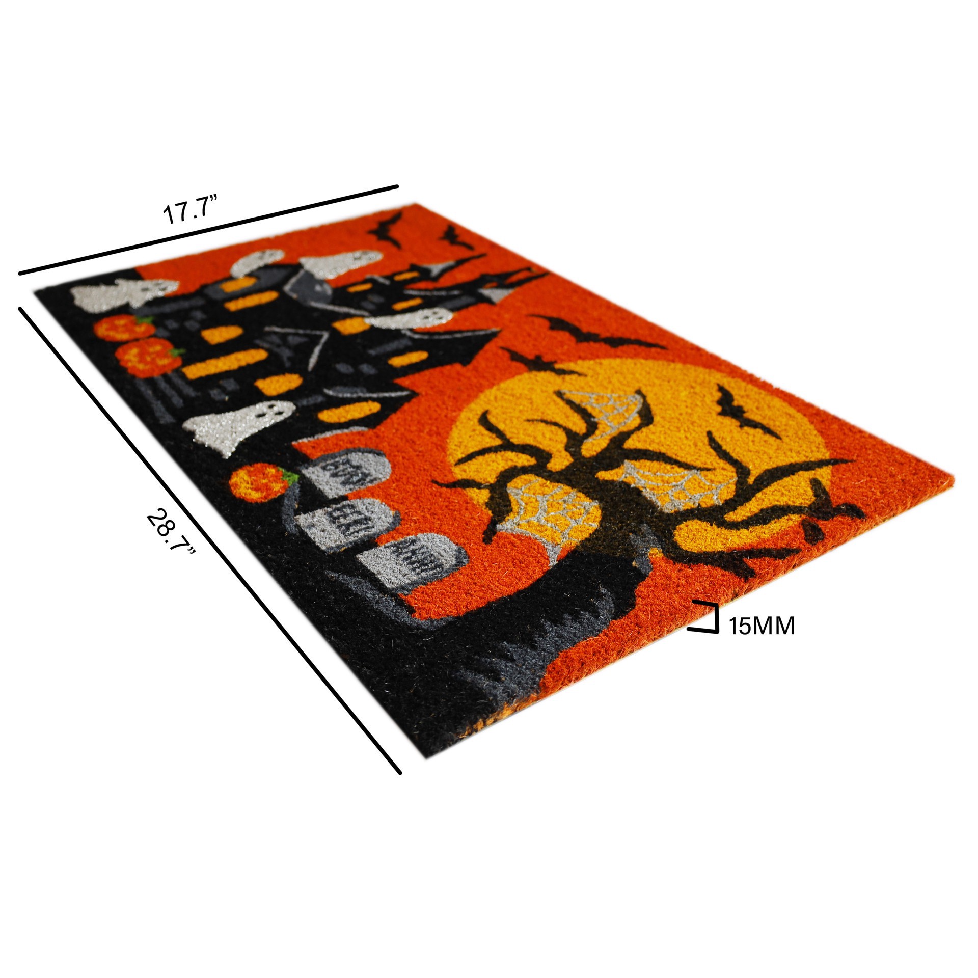 slide 2 of 4, Haunted House Doormat By Ashland, 18 in x 29 in