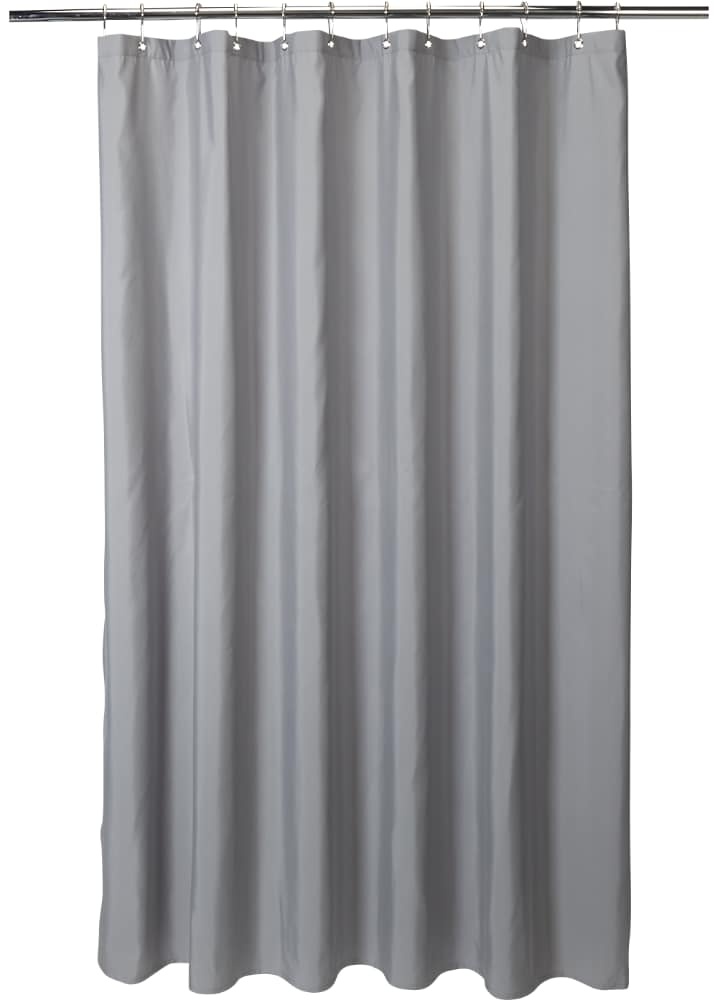 slide 1 of 1, Everyday Living Microfiber Shower Liner - Gray, 70 in x 72 in