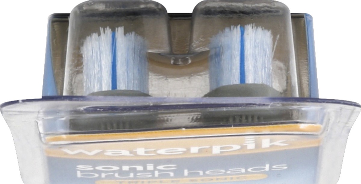 slide 2 of 6, Waterpik Triple Sonic Replacement Electric Toothbrush Head - White, 1 ct