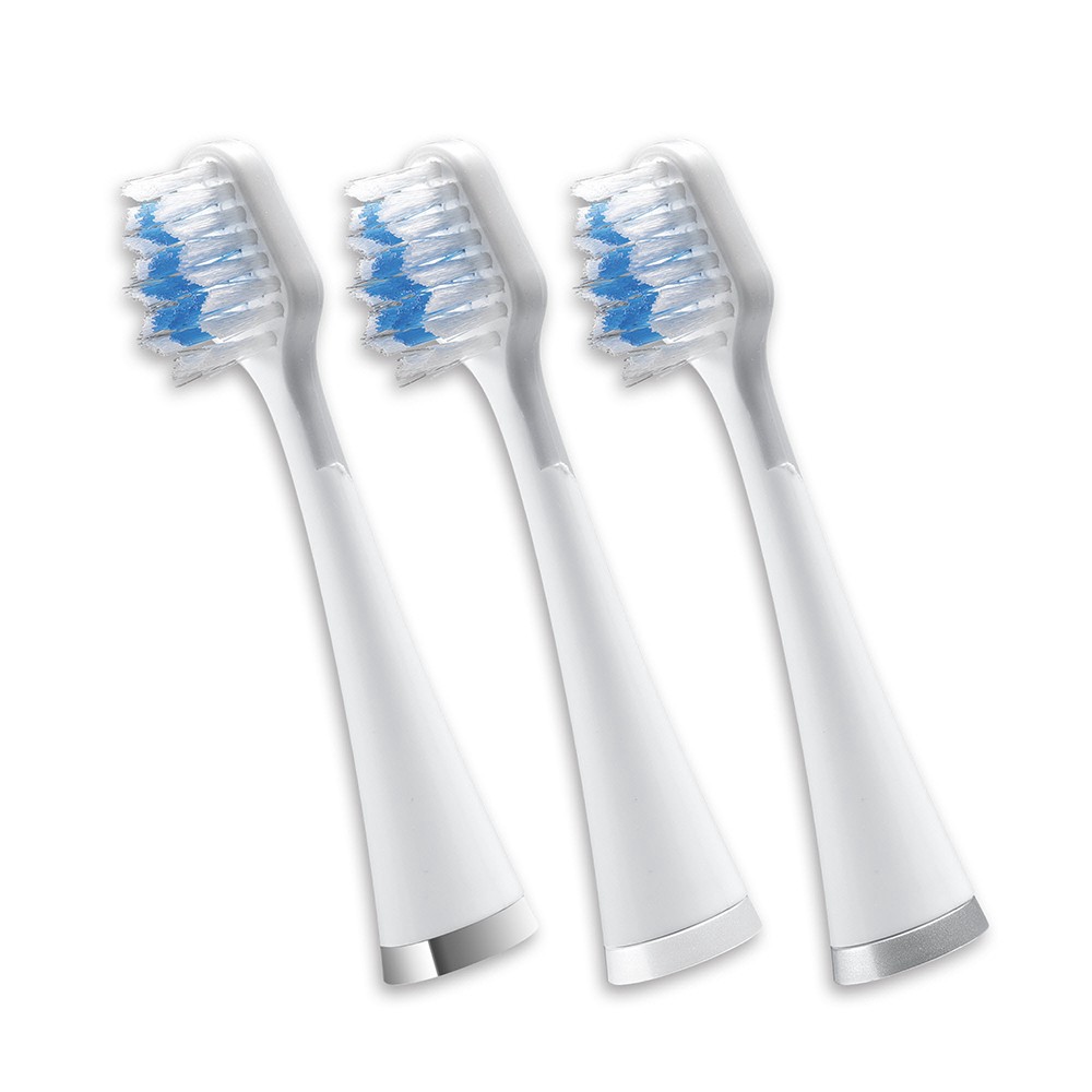 slide 1 of 6, Waterpik Triple Sonic Replacement Electric Toothbrush Head - White, 1 ct