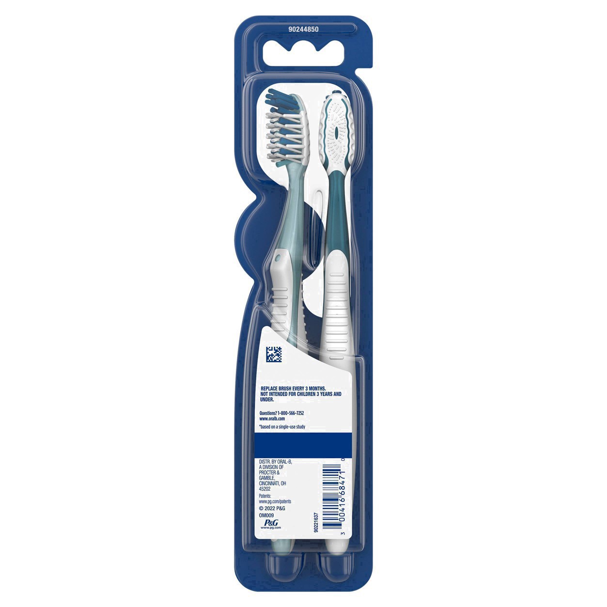 slide 41 of 116, Oral-B CrossAction All In One Toothbrushes, Medium, 2 ct