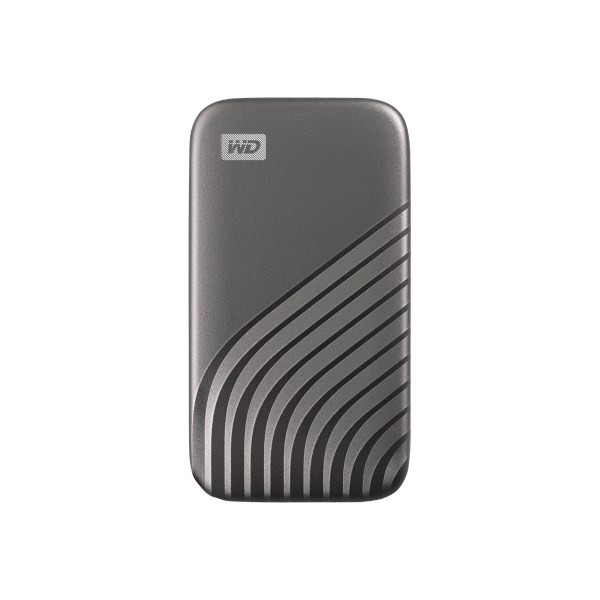 slide 1 of 10, WD My Passport Ssd WDbagf0010Bgy - Solid State Drive - Encrypted - 1 Tb - External (Portable) - Usb 3.2 Gen 2 (Usb-C Connector) - 256-Bit Aes - Gray, 1 ct