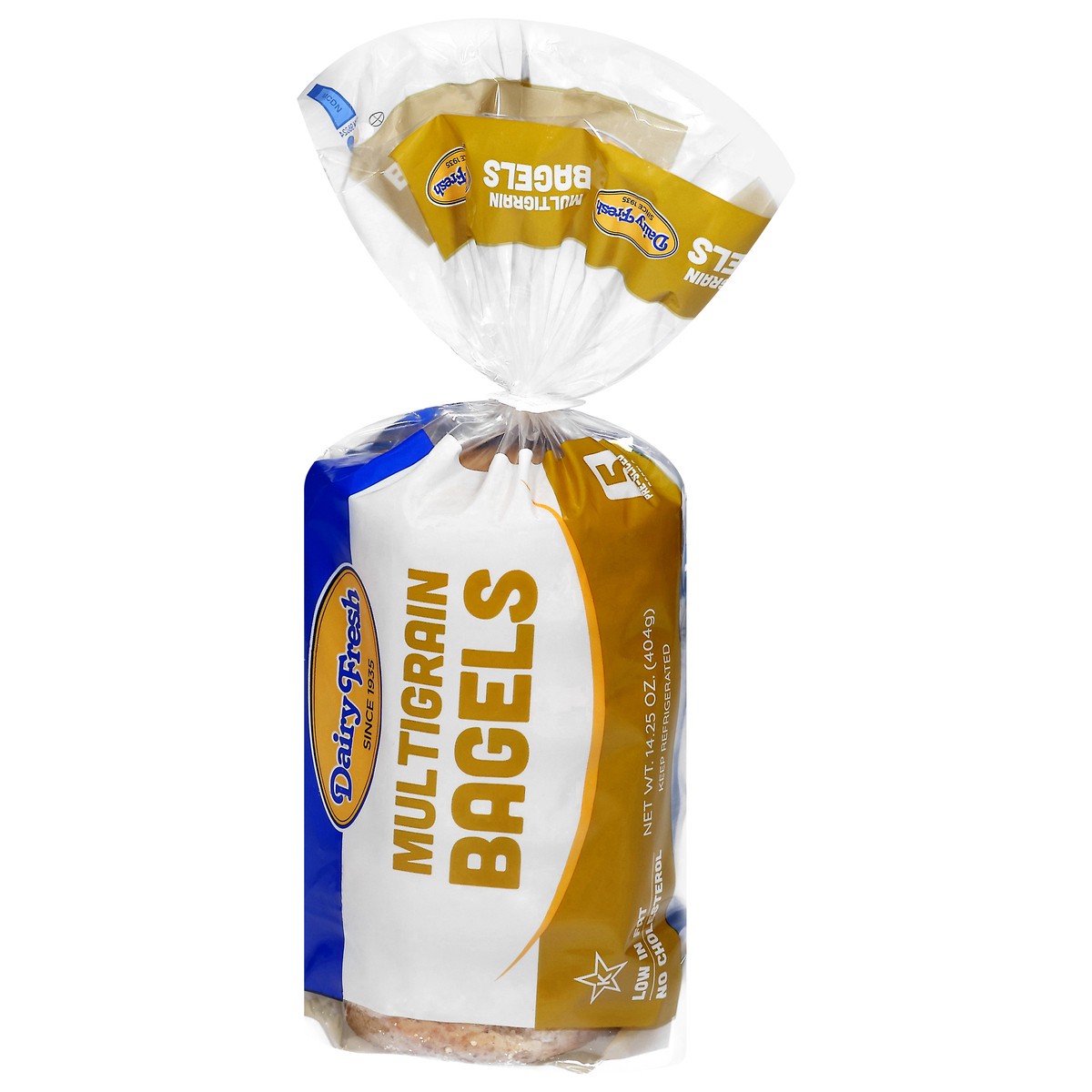 slide 8 of 13, Dairy Fresh Pre-Sliced Multigrain Bagels 5 ea, 5 ct
