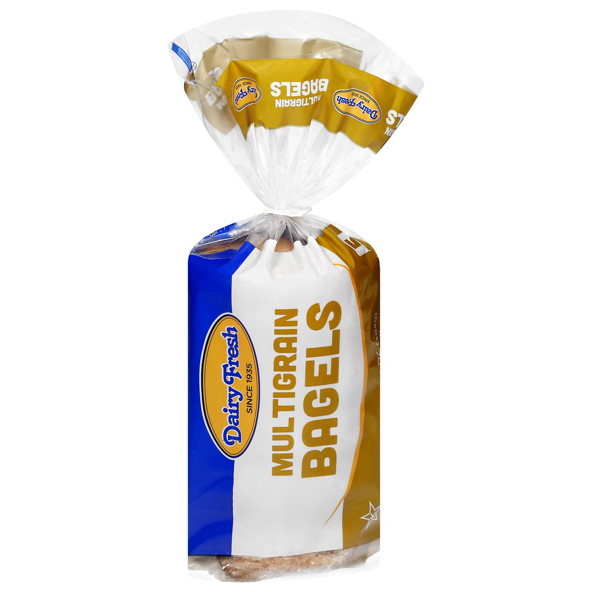 slide 7 of 13, Dairy Fresh Pre-Sliced Multigrain Bagels 5 ea, 5 ct