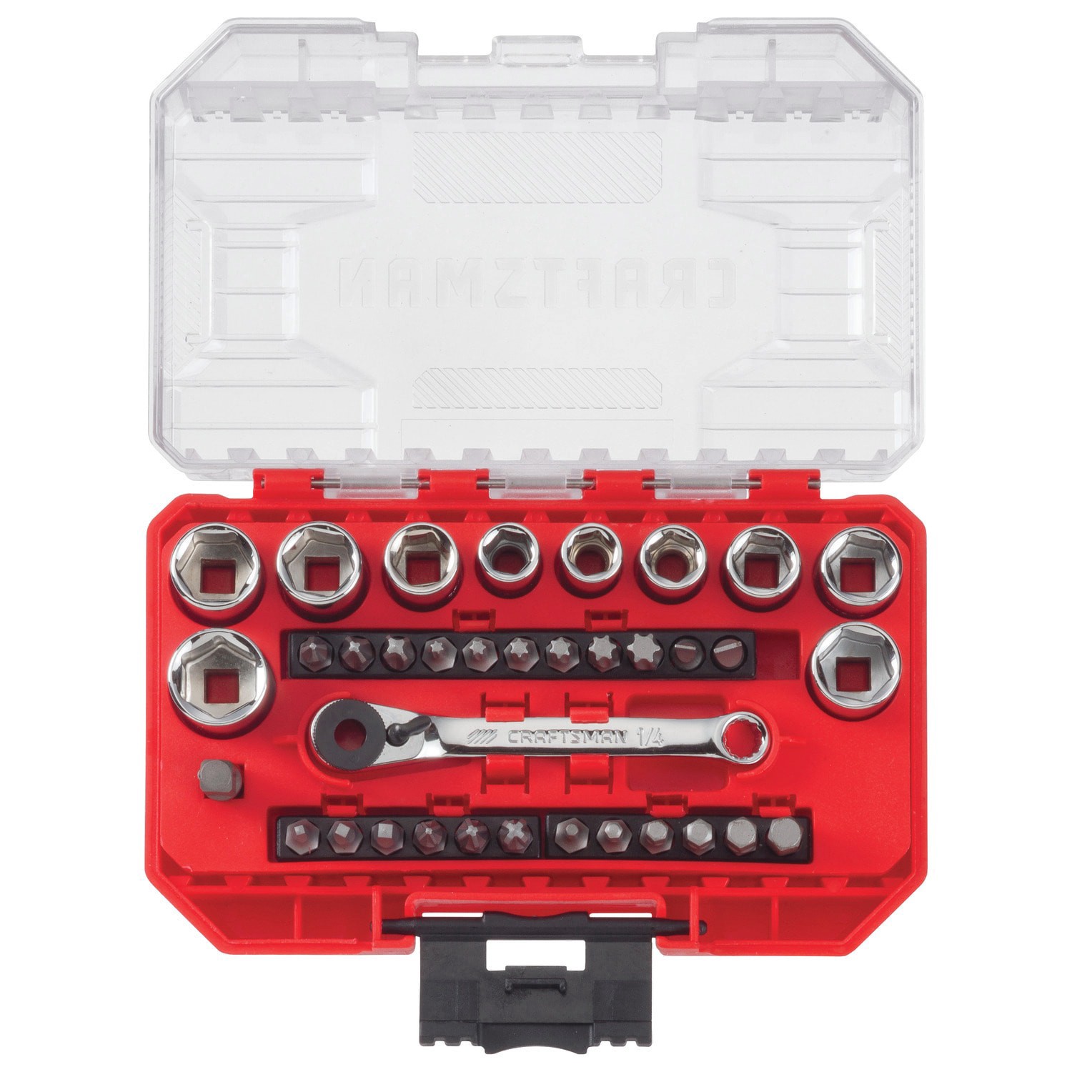 slide 2 of 6, CRAFTSMAN 35-Piece 1/4-in Drive Set Hex Bit Driver Socket Set, 1 ct