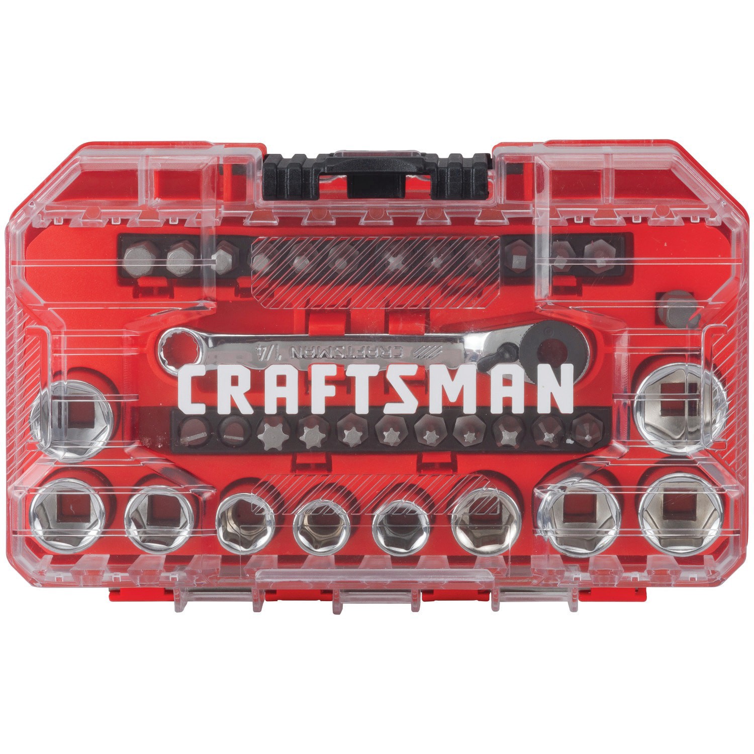 slide 3 of 6, CRAFTSMAN 35-Piece 1/4-in Drive Set Hex Bit Driver Socket Set, 1 ct