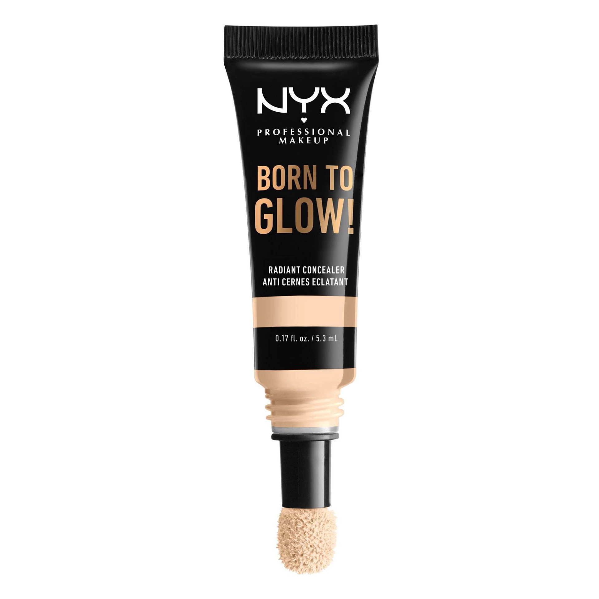 slide 1 of 5, NYX Professional Makeup Born To Glow Radiant Concealer - 01 Pale - 0.17 fl oz, 0.422 oz