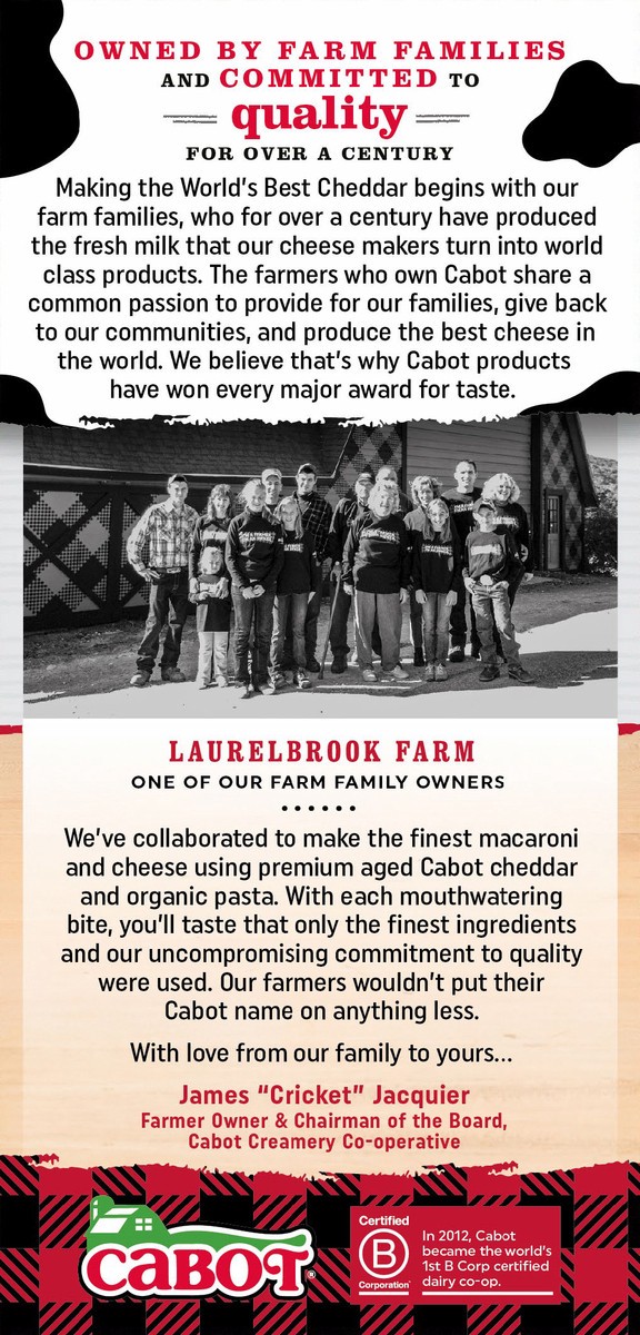 slide 2 of 4, Cabot Seriously Sharp Macaroni & Cheese, 6.25 oz